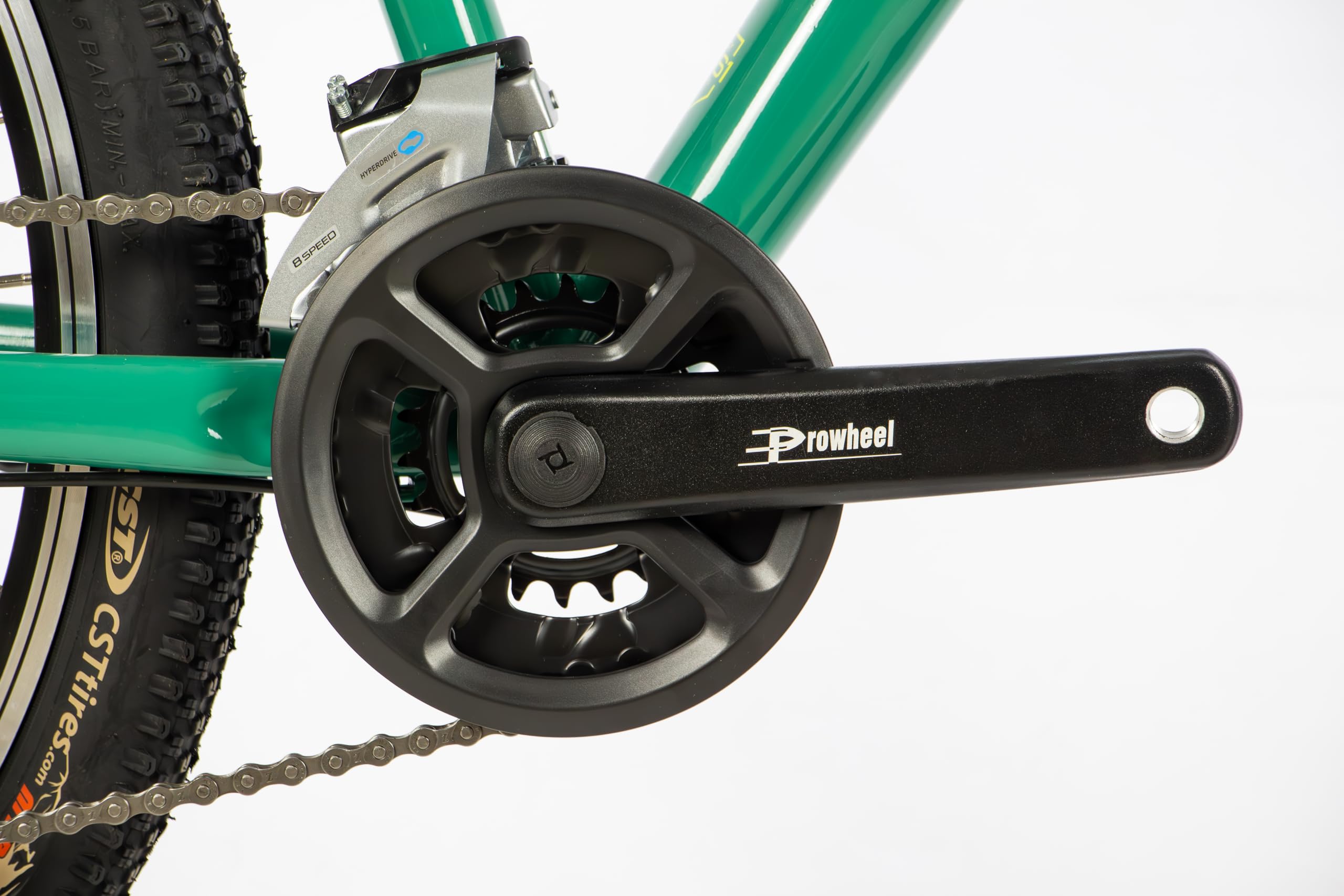 HEAD Bicicleta de montaña Unisex para niños Ridott 1.0 26, Verde/Amarillo, 36