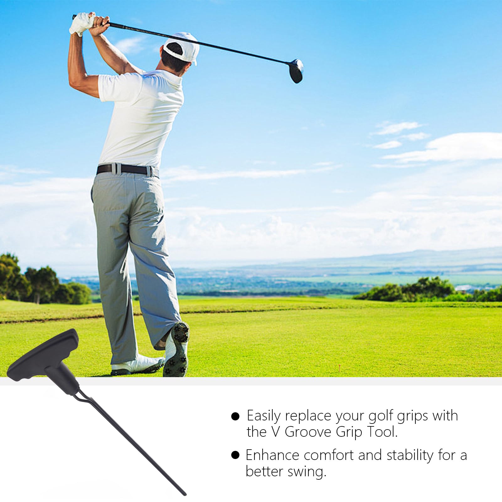 Laikoutd Golfs Club Grip Removal Tool Golfs Grooves Grip Remover Saver Golfs Club Grip Remover Gripping Tool for Golfs Grip Tool