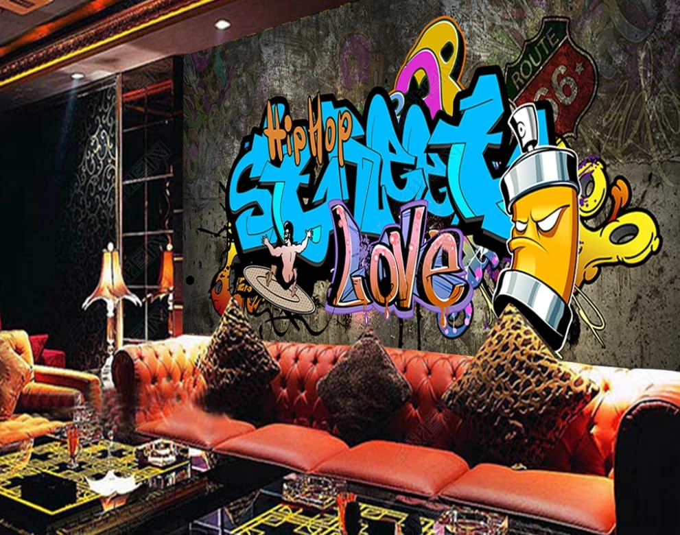 Papier peint graffiti de rue poster géant mural 200x140 - 2