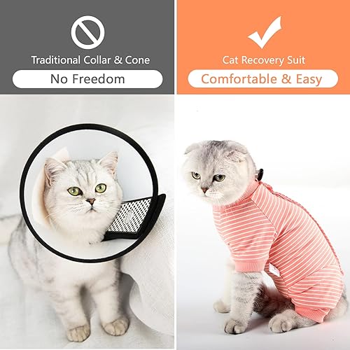 Miniatura 5 de Traje profesional de recuperación quirúrgica para gatos, para perros machos, hembras, heridas abdominales, cono alternativo, collar electrónico,