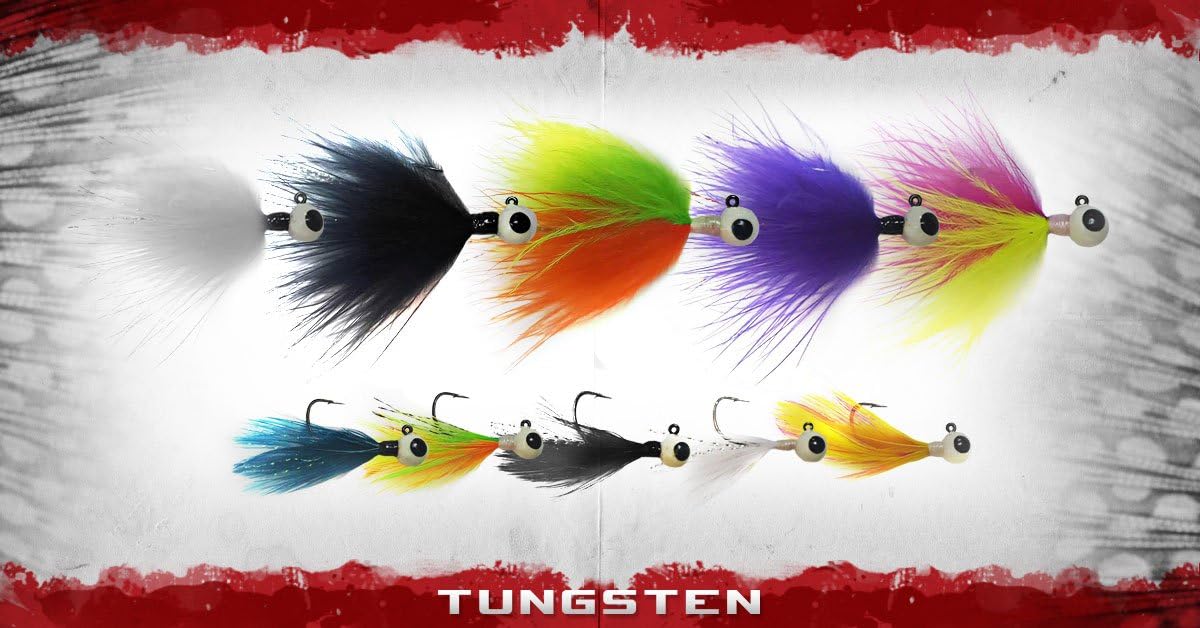 Feather/Marabou Tungsten Round Heads