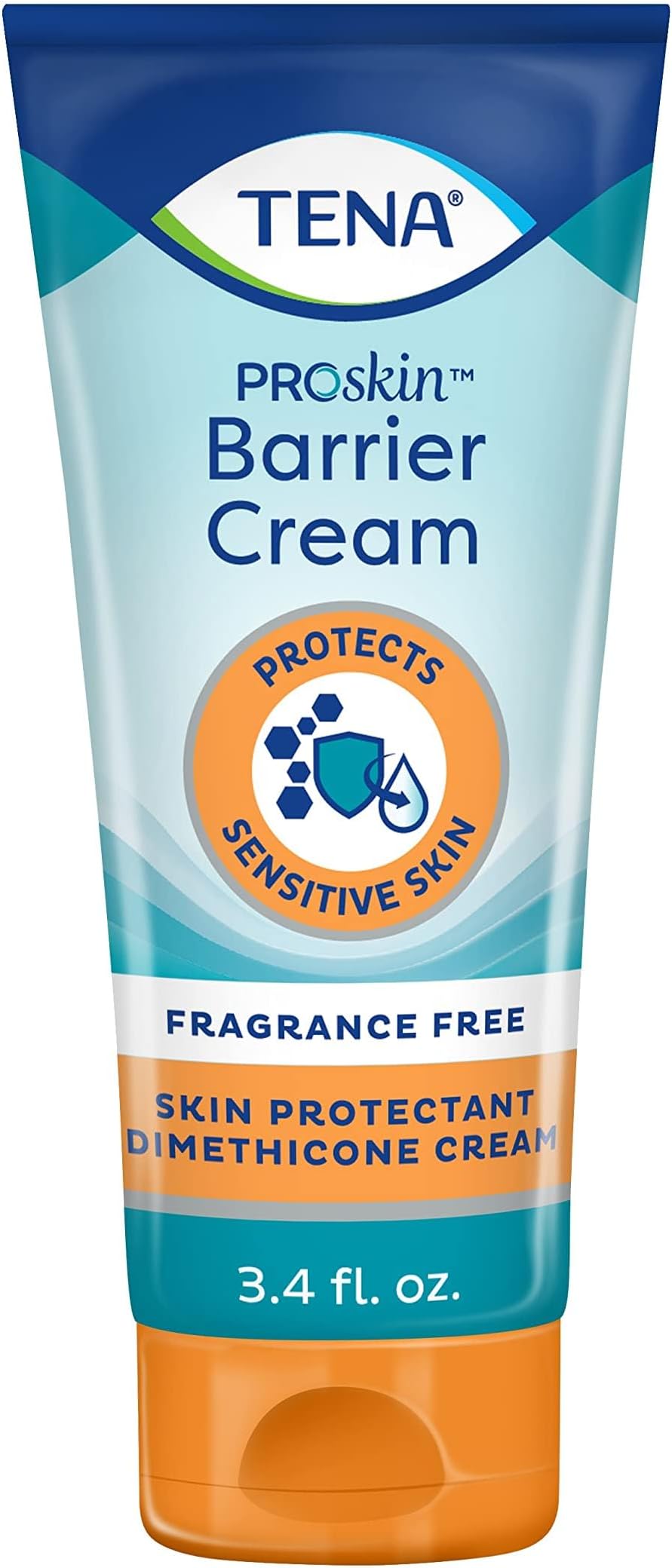 Tena Barrier Cream Fragrance Free, 3.4 fl. oz