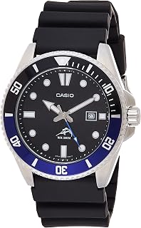 Casio MDV106 Diver Watch: 200M Water Resistant Unisex Analog with Stainless Steel Case, Resin Band & 3-Year Battery