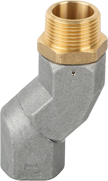 EVIL ENERGY 1" NPT Fuel Transfer Hose Swivel 360 Rotating Connector for Fuel Nozzle Multi Plane Swivel