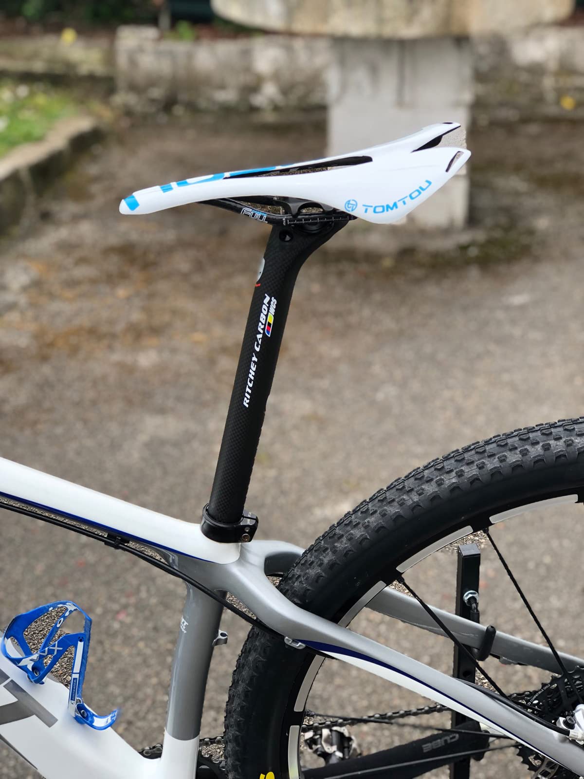 Reggisella Reggisella in carbonio 27,2//30,8/31,6 mm opaco/lucido in fibra di 3k MTB/biciclette da strada in Tubo sella 350/400