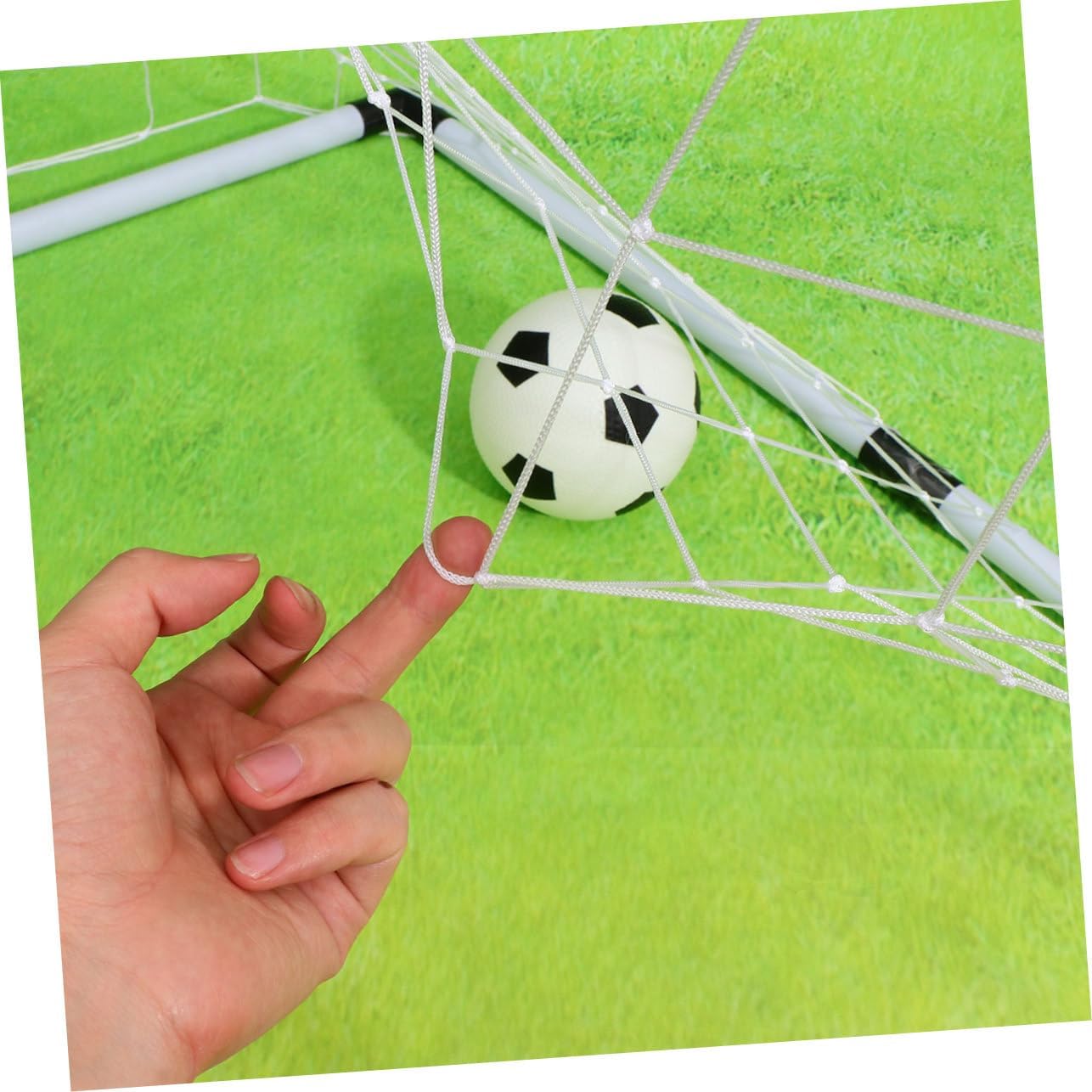 Portable Football Net Door PP Woven Mesh for Outdoor Sports Backyard Garden Weather-Resistant Soccer Goal Replacement Net for Boys and Training and Play