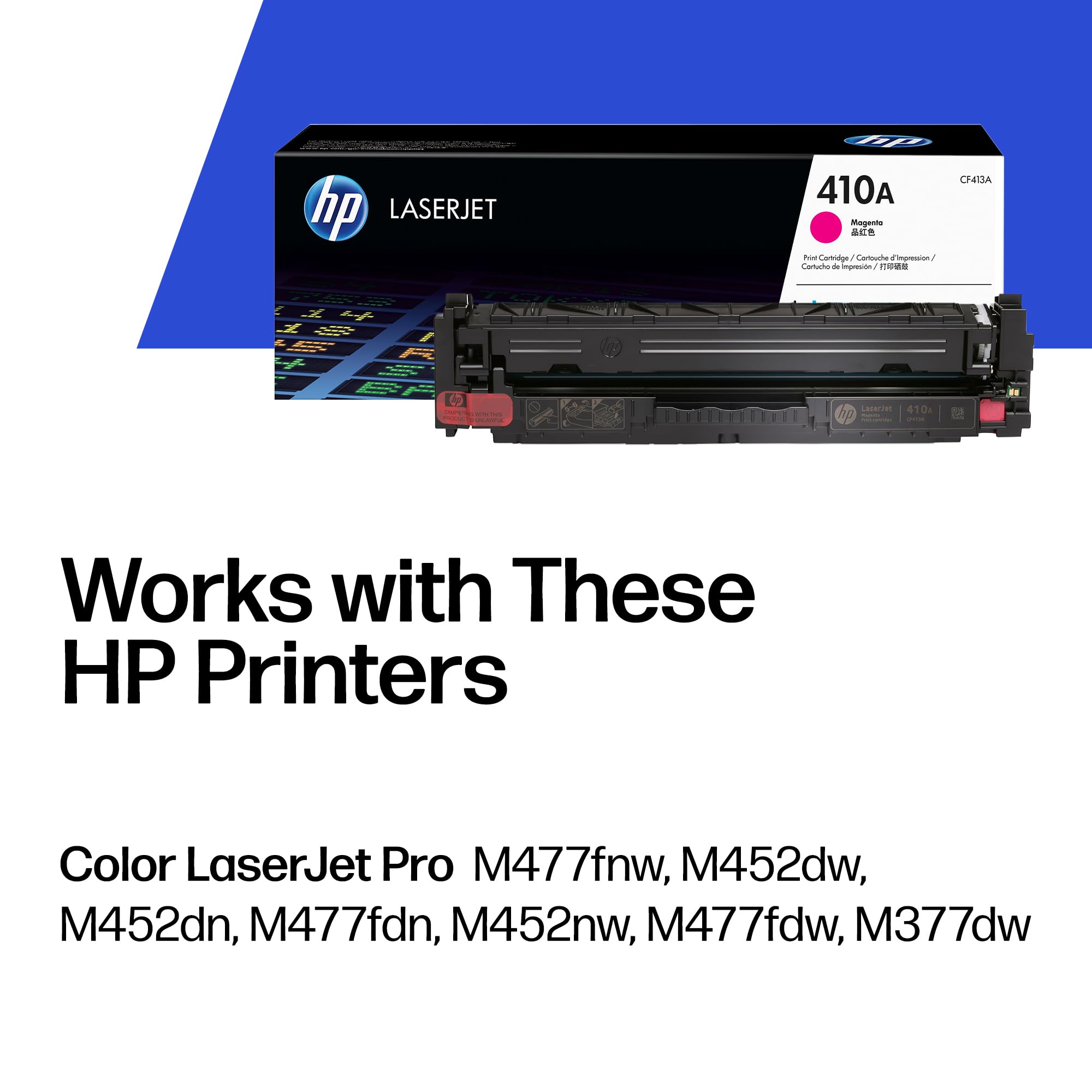 Amazon.com: HP 410A Magenta Toner Cartridge Printers | Works with