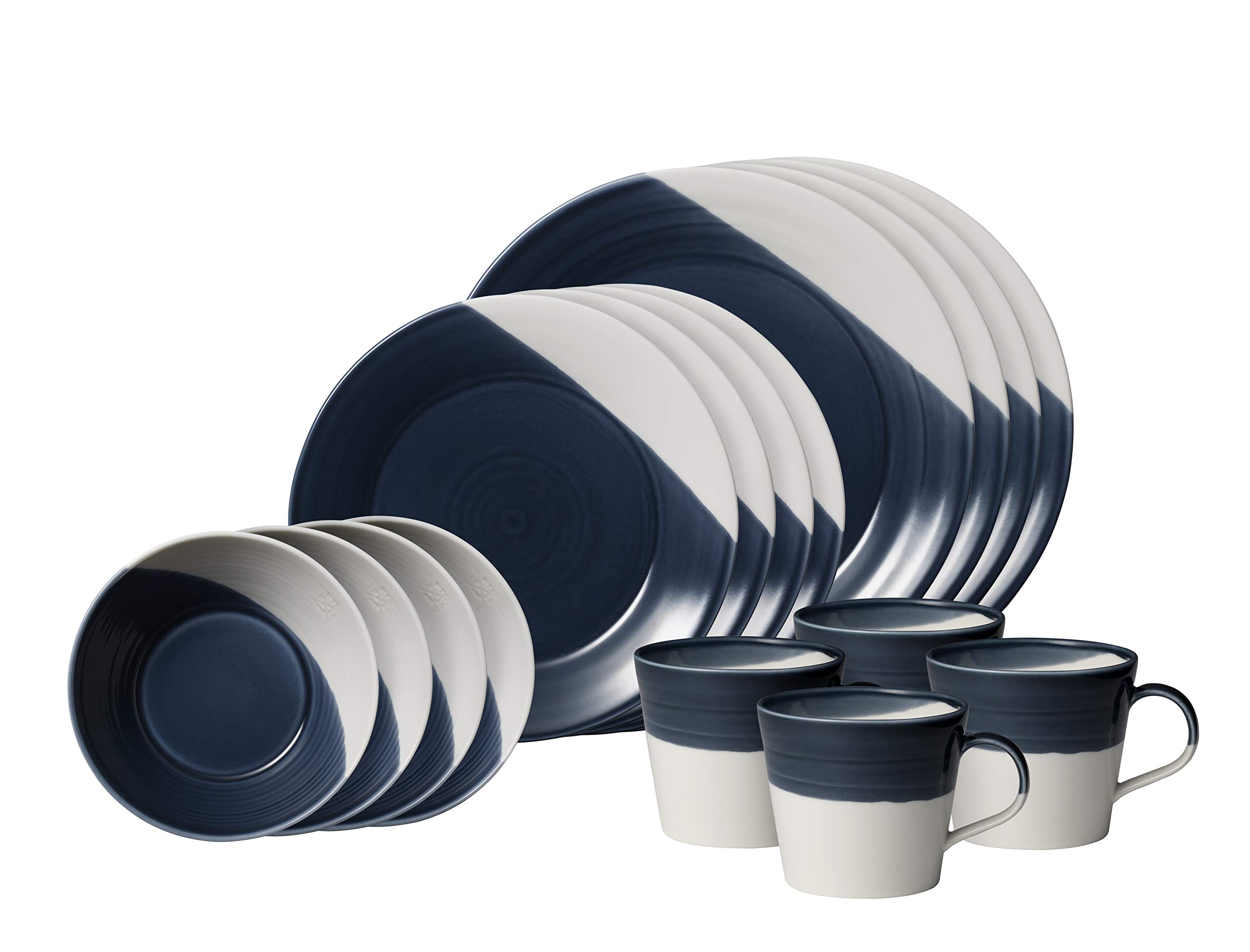 Royal Doulton Bowls Of Plenty 16-Piece Set, Dark Blue