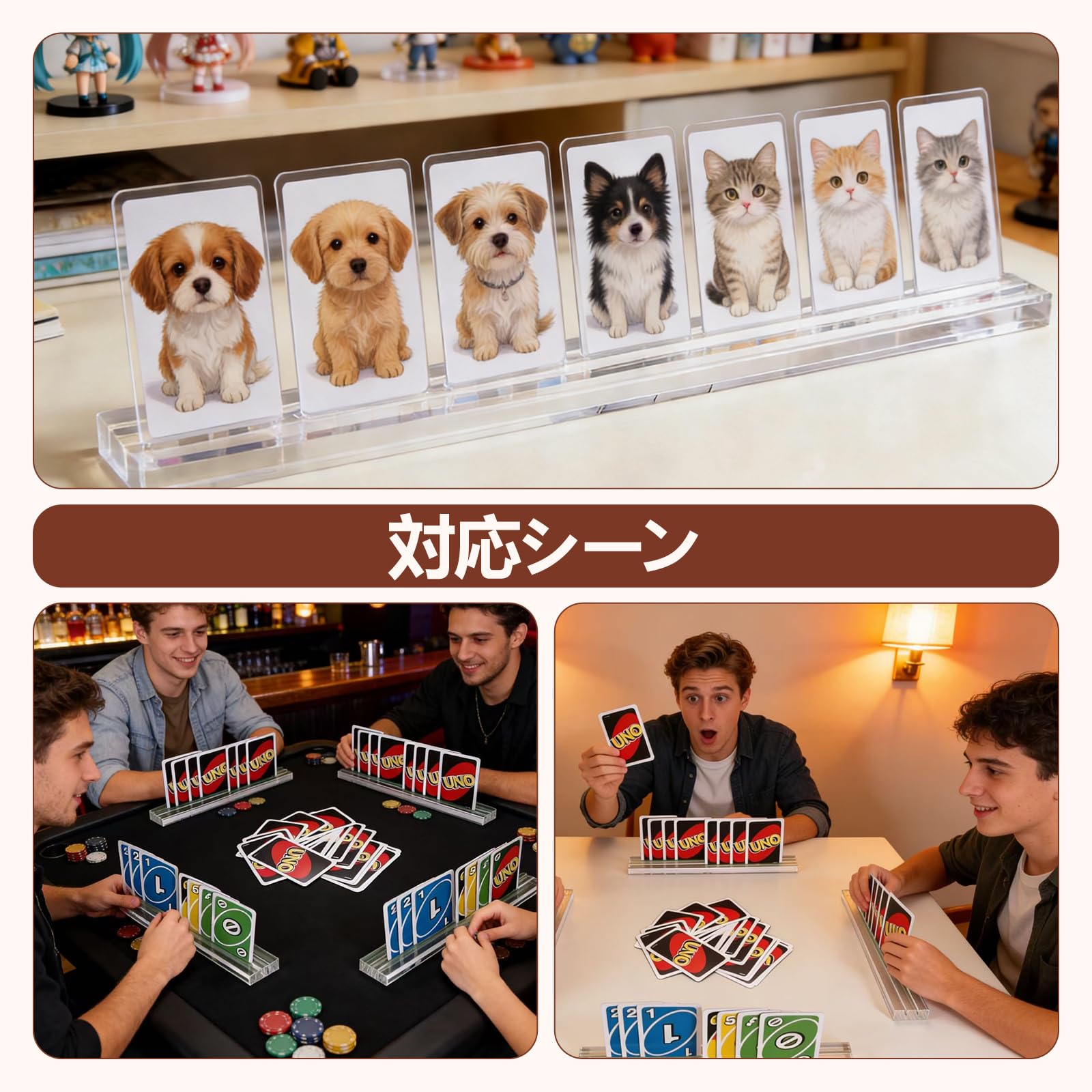 エルメス　トゥーカン　カードスタンド　２個セット Amazon.co.jp: カードスタンド ポーカーセット 2本組 透明アクリル