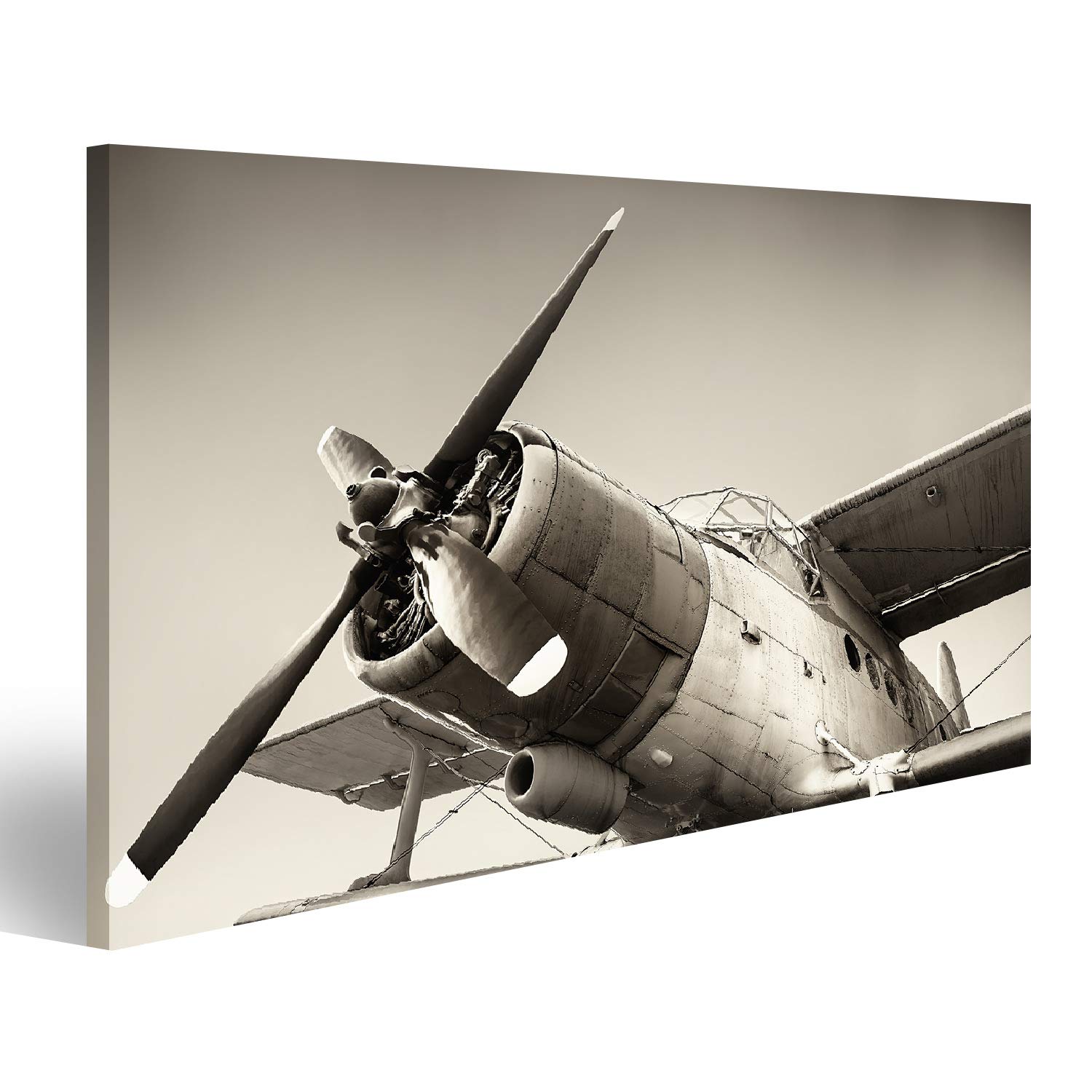 Bild Auf Leinwand Retro Propeller Flugzeug Produktbild-Vorschau 10