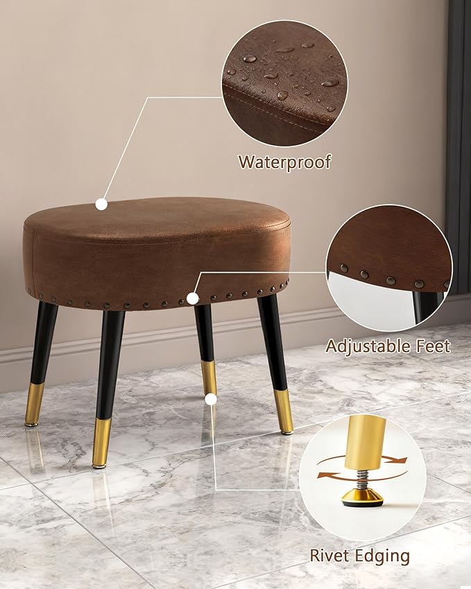 Silla De Oficina Sin Apoyabrazos Marrón miniatura 6