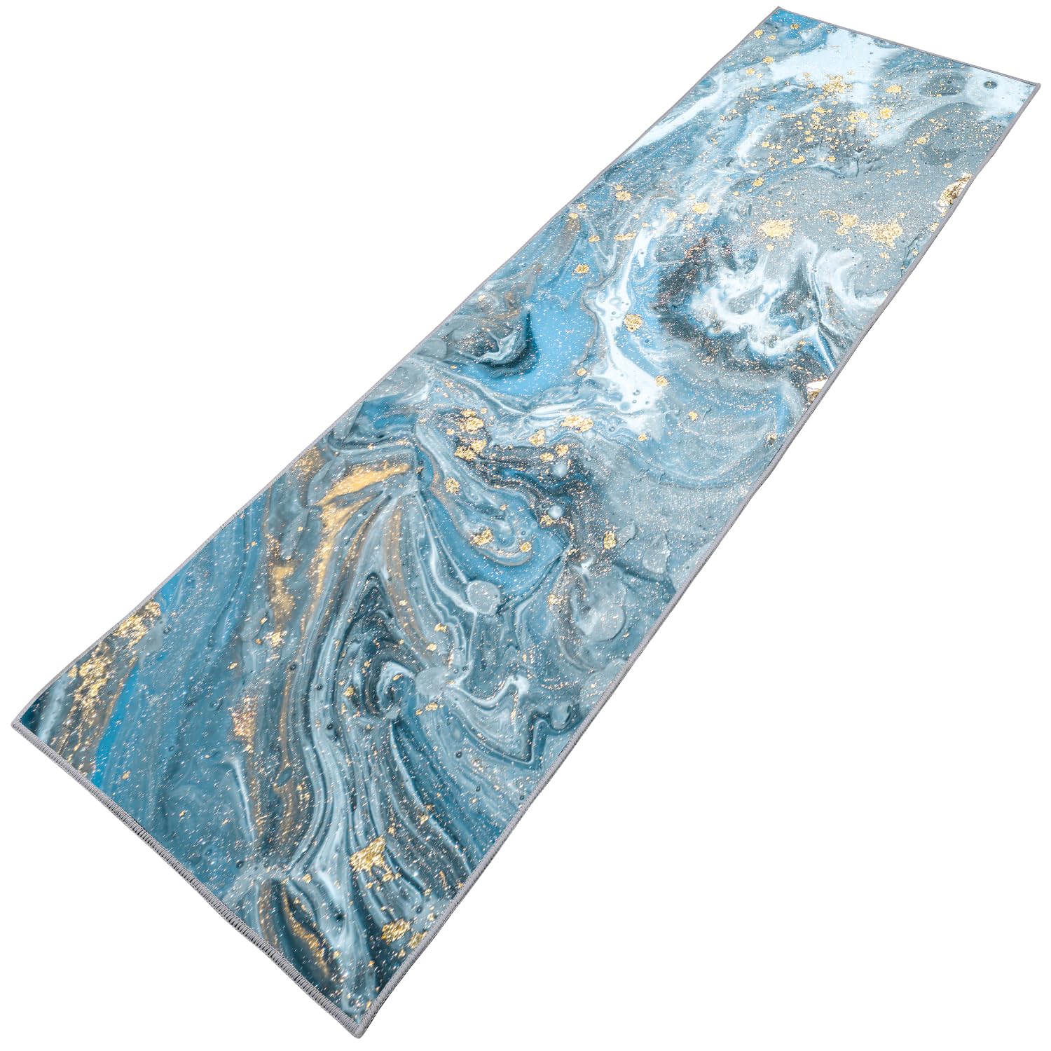 TUOJINRUIDA Tappeto per Corridoio 60 x 60 cm con Retro in PVC Antiscivolo a Punti, Tappeto Antiscivolo per Lavanderia per Cucina, Ingresso e Soggiorno