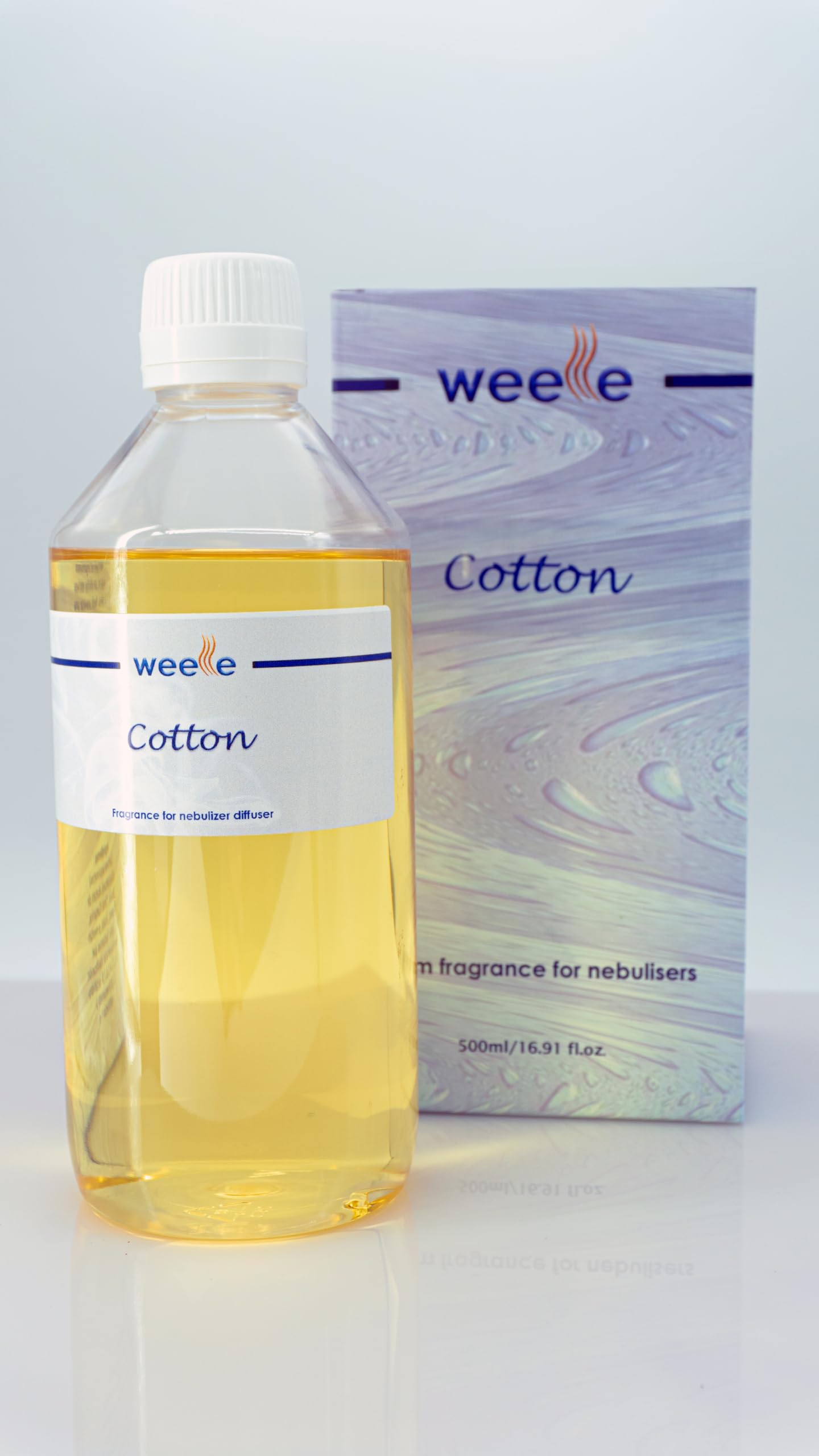 Recarga Ambientador Cotton para Difusores de nebulización profesionales Weele Aroma Cotton, 500 ml perfume para hogar