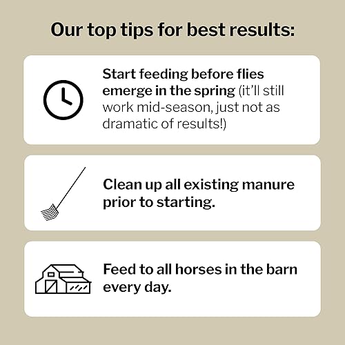 Miniatura 12 de Formula 707 MultiFly - Pellets de control de moscas para caballos - Reducción de población de moscas sabrosas y seguras