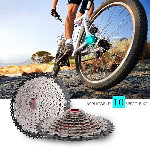 Miniatura 6 de VGEBY1 Casete de bicicleta Freewheel,10 velocidades 11-50T Piñón de bicicleta de montaña accesorio de repuesto para bicicleta