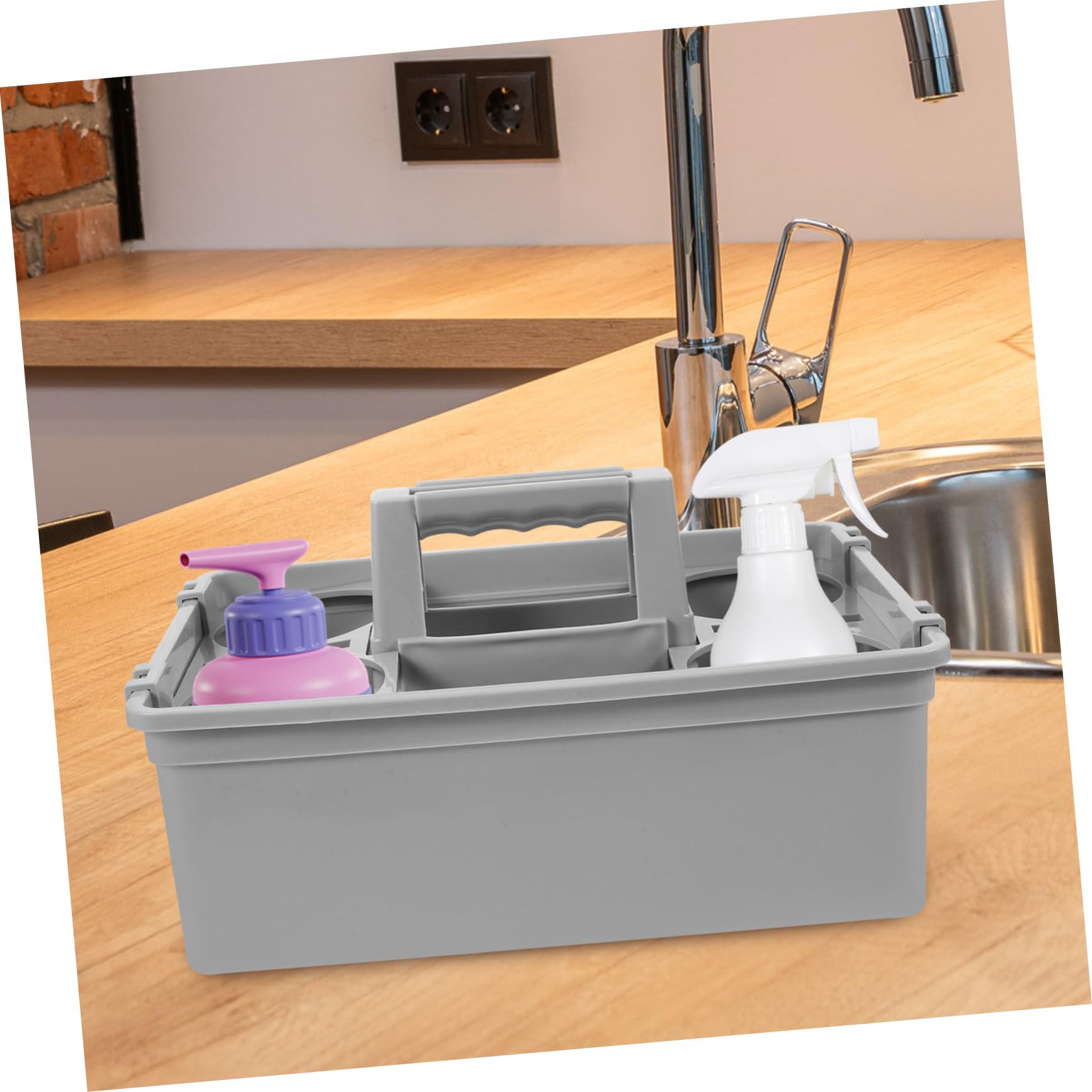 Zerodeko Cesta De Almacenamiento Para Limpieza Organizador De Herramientas De Plástico Resistente y Duradera