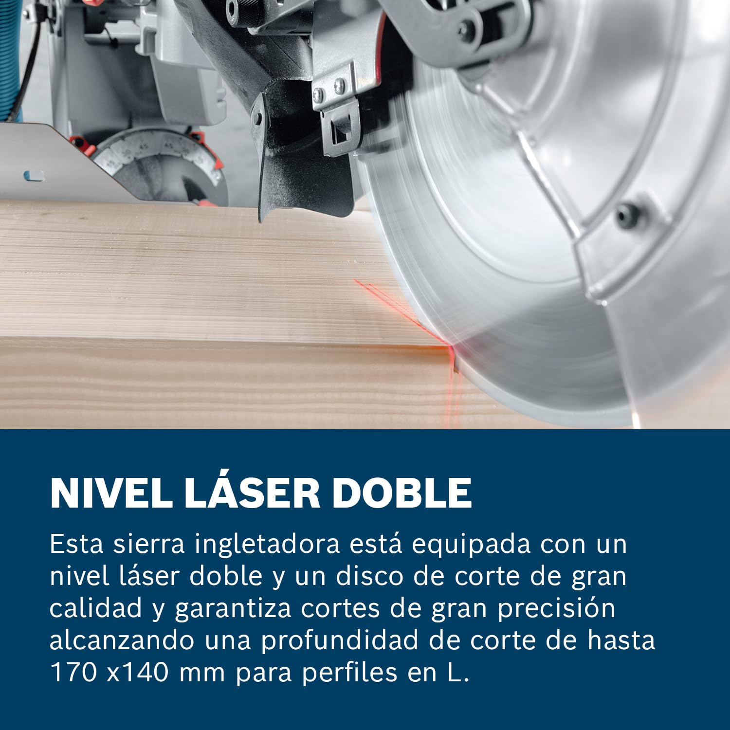 Bosch Professional ingletadora telescópica GCM 12 GDL (2000 W, incl. láser de doble línea, disco de sierra, pinza de fijación, diámetro del disco de sierra: 305 mm)