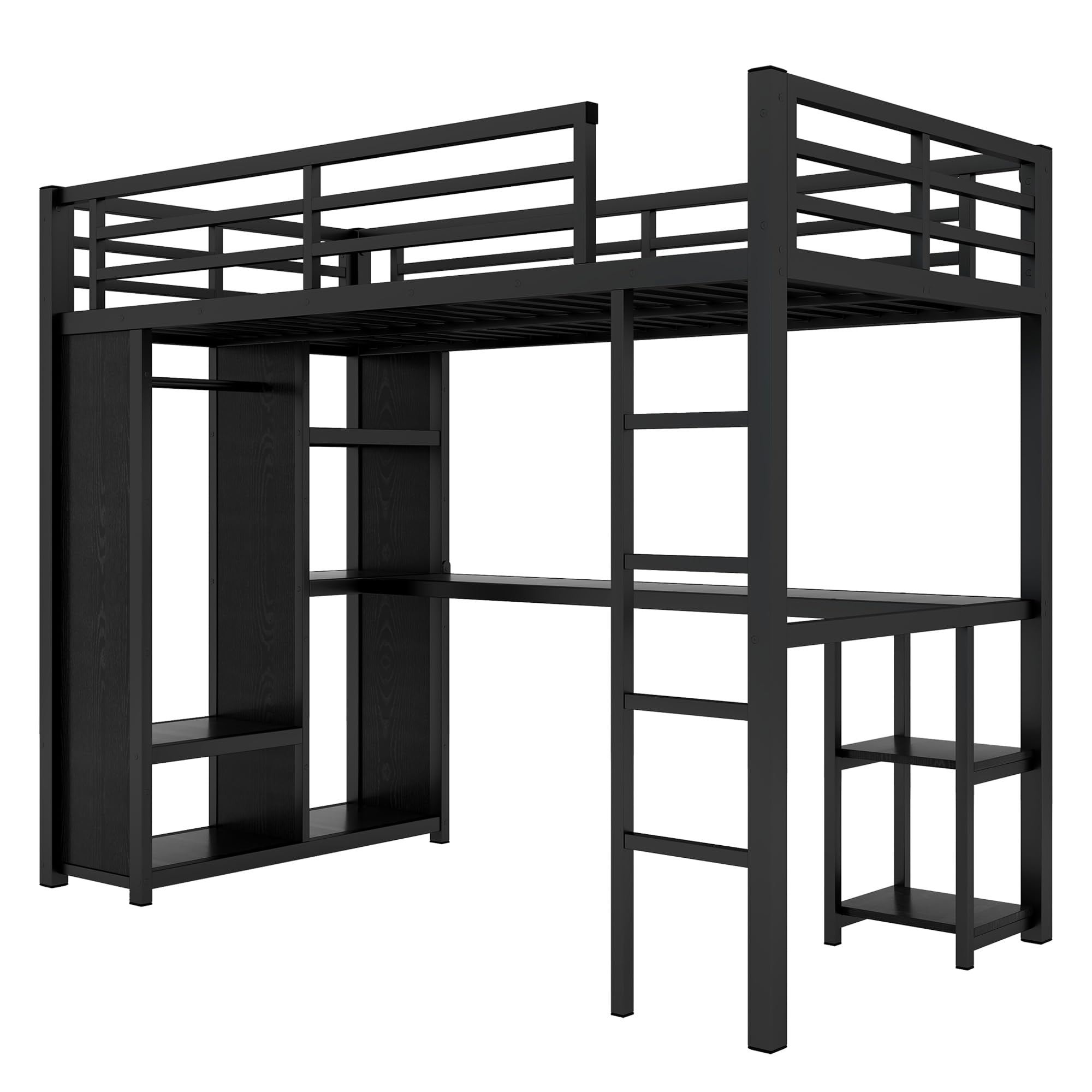 Amazon.com: LUMISOL Twin XL Loft Bed Frame with Desk, Heavy Duty