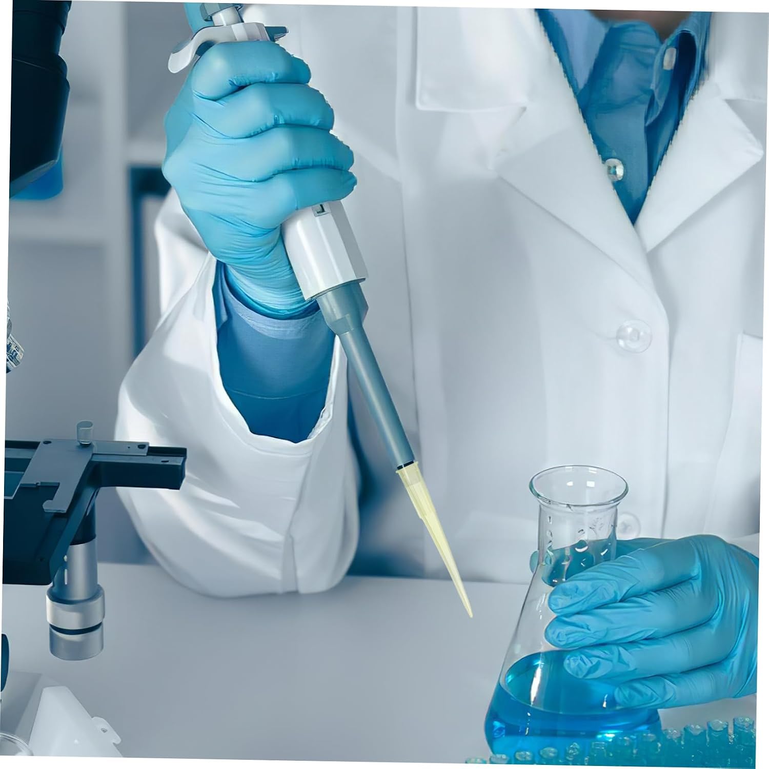 Hemobllo 1000Pcs Disposable Pipette Tips for Accurate Liquid Handling Convenient Tips for Lab Use Efficient and Safe for Various Applications