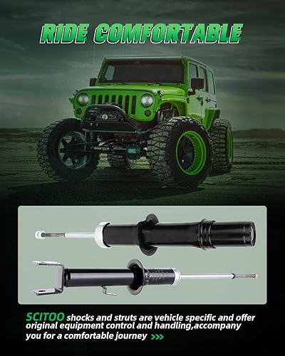 Miniatura 6 de SCITOO Amortiguadores delanteros y traseros para Chrysler Cirrus, amortiguadores para Chrysler Cirrus, 1999-2000 03-06 para Chrysler Sebring, 99-06
