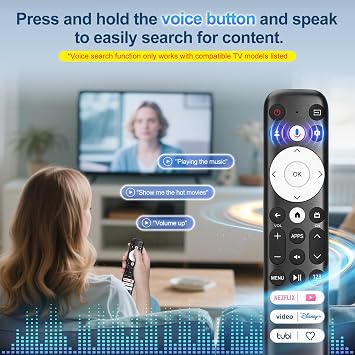 for Hisense-Google-TV Voice Remote Replacement