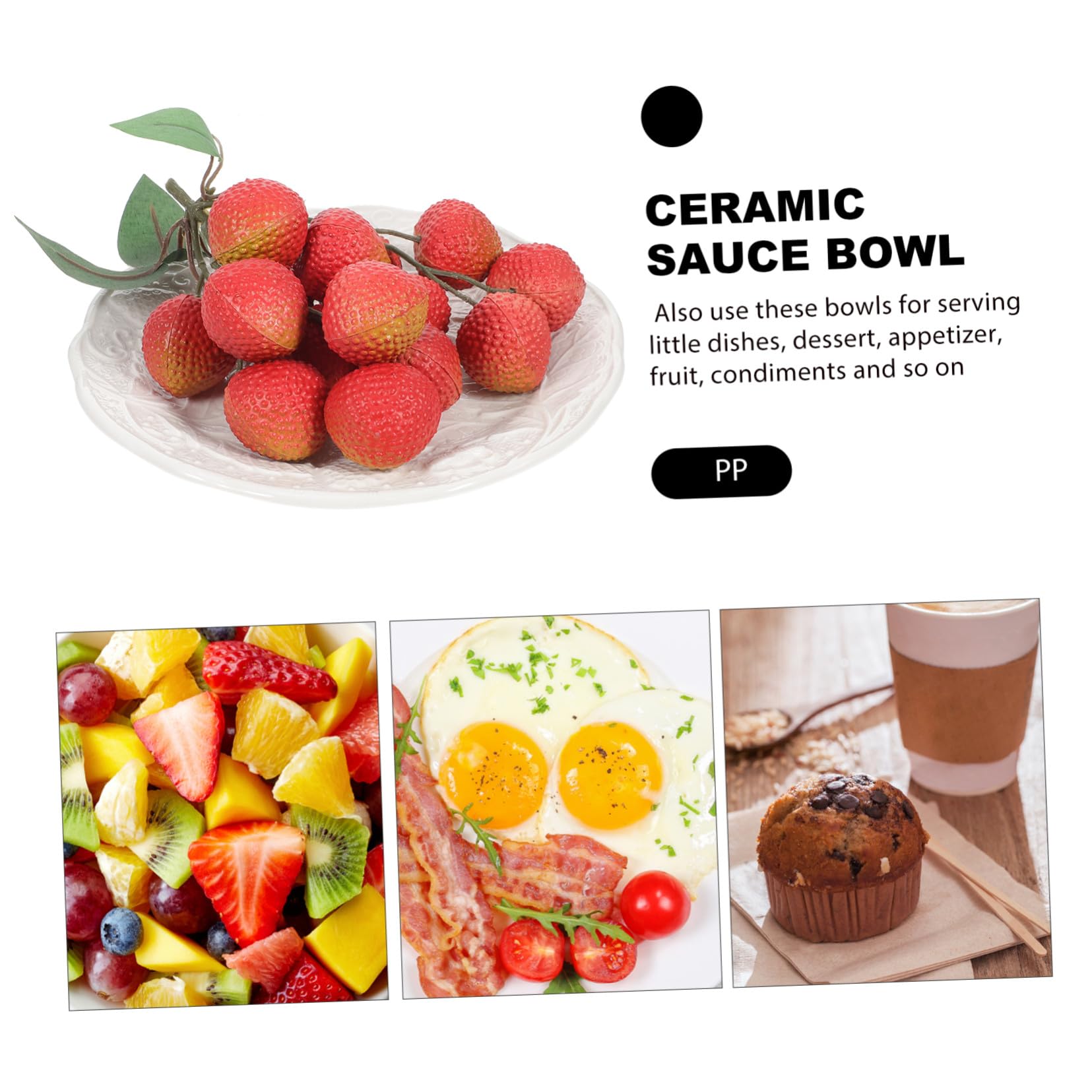BESTYASH Geprägter Keramik Dessertteller Weiß, Elegant, für Tischdeko | Speiseteller, Geeignet für Hochzeit und Einzug, Festlich zu Weihnachten, Neujahr und Thanksgiving