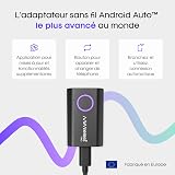 AAWireless TWO - Android Auto Wireless Adapter - Convert Factory Wired Android Auto to Wireless -Multifunctional Button - Easy Plug and Play Setup - Seamlessly Connect Via Bluetooth - Made in Europe - 3
