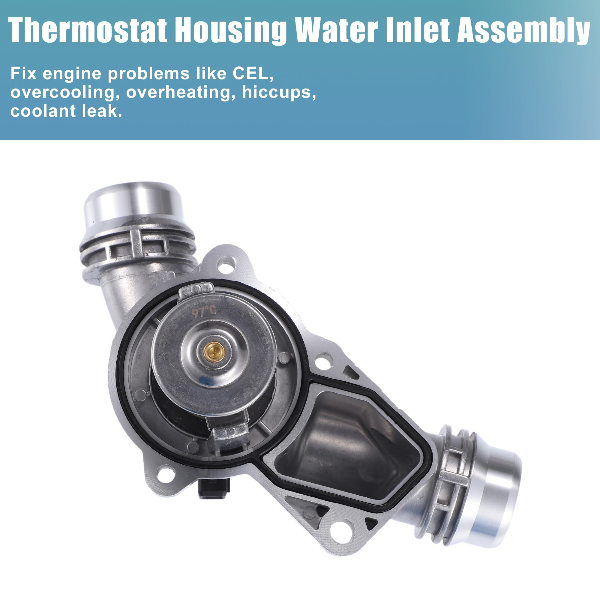 QUARKZMAN Moteur Liquide Refroidissements Thermostat Boîtier Assemblage No.11537509227 pour BMW
