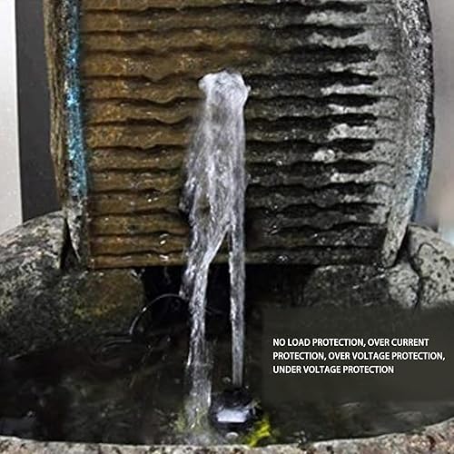 Miniatura 5 de Tyenaza Bomba de agua de CC, sumergible eléctrica sin escobillas para acuario 32.8 ft de elevación 36Lmin 47W 12V