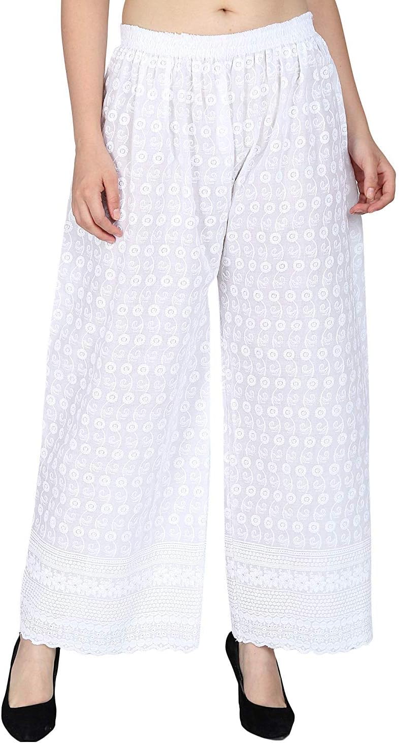 SriSarasWomen's Regular Fit Palazzo Pants