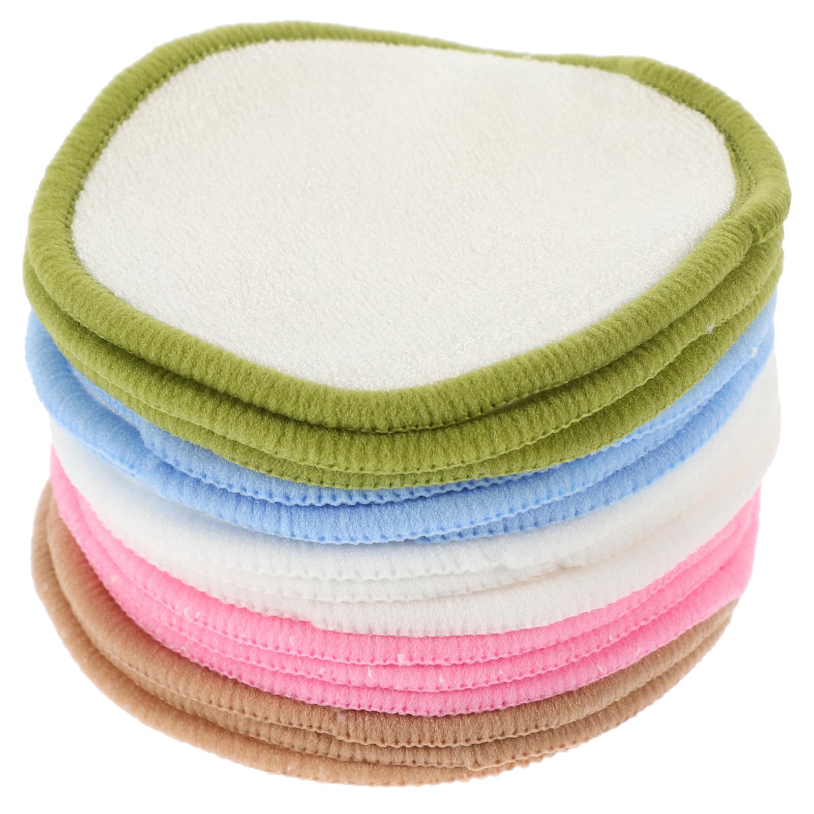 Beavorty 5 Juegos Puff De Limpieza Facial Con Almohadilla Desmaquillante De Felpa De Bambú Y Algodón Lavable Desmaquillantes Removedor De Esmalte De Uñas Fibra De Bambu 15 Uds * 5