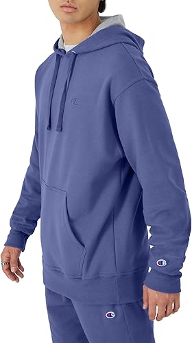 Miniatura 64 de Champion - Sudadera con capucha para hombre, cómoda, de vellón Powerblend (tallas regulares o tallas grandes o altas). Negro - C Logo