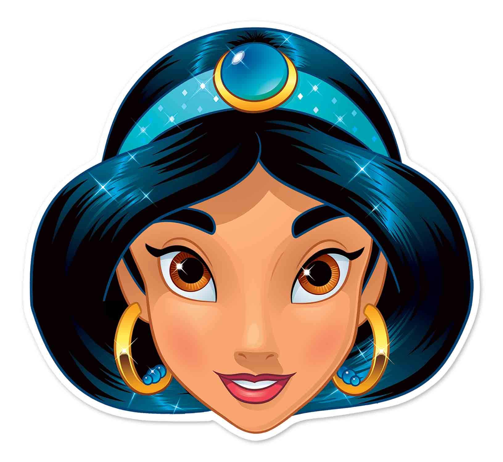 Jasmine Fun Face Mask for Children for Birthdays, Fans & Aladdin Parties Great Talking Point โ image 1