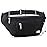 Entchin Fanny Pack for Women Men,Crossbody Belt Bag with 4-Zipper Pockets,Adjustable Waist Bag Pack,One of the Most Popular Travel Essential Gifts for Walking,Traveling,Cycling and Shopping (Black)