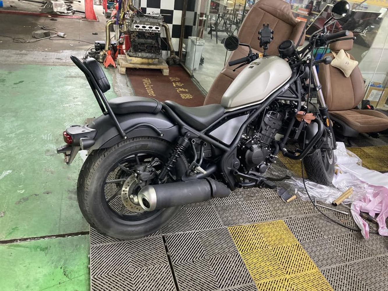 Dossier passager, dossier Sissy Bar, dossier passager arrière, pour H-onda Rebel CMX 300 500 2017-2023