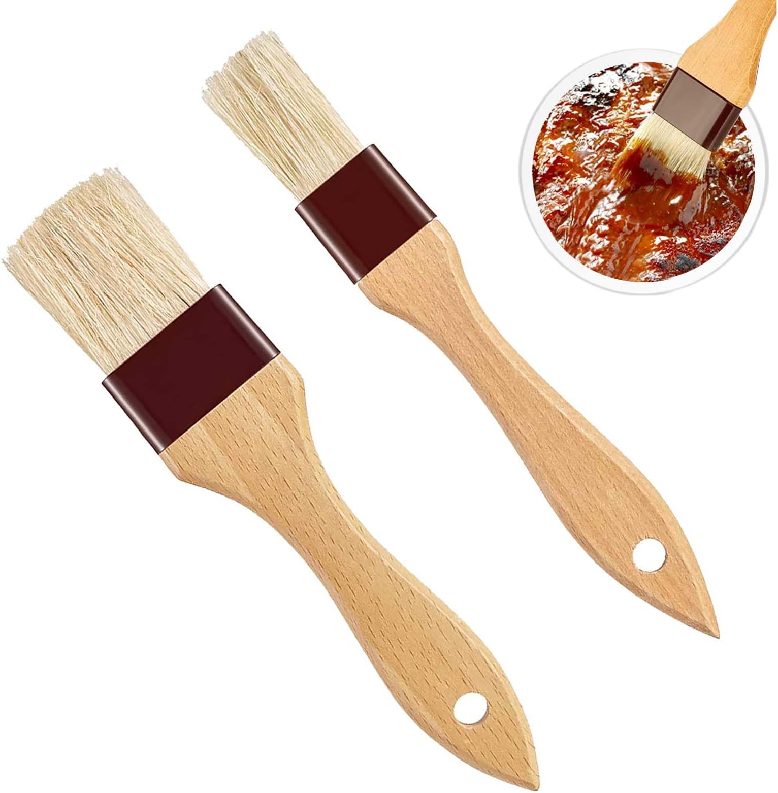 Tala Wooden Pastry Brush Basting Cooking Brush Ideal for Applying