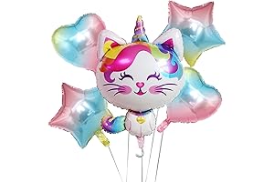 Party Hearty Kitty-Corn Extravaganza: Caticorn Balloons for Epic Festivities