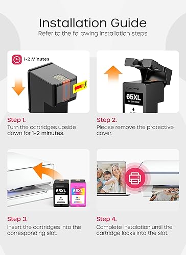 Miniatura 4 de Kuva Cartuchos de tinta 65XL remanufacturados de repuesto para tinta 65 tinta 65XL 65 XL para impresora Envy 5055 5058 DeskJet 3755 2655 3752 3720