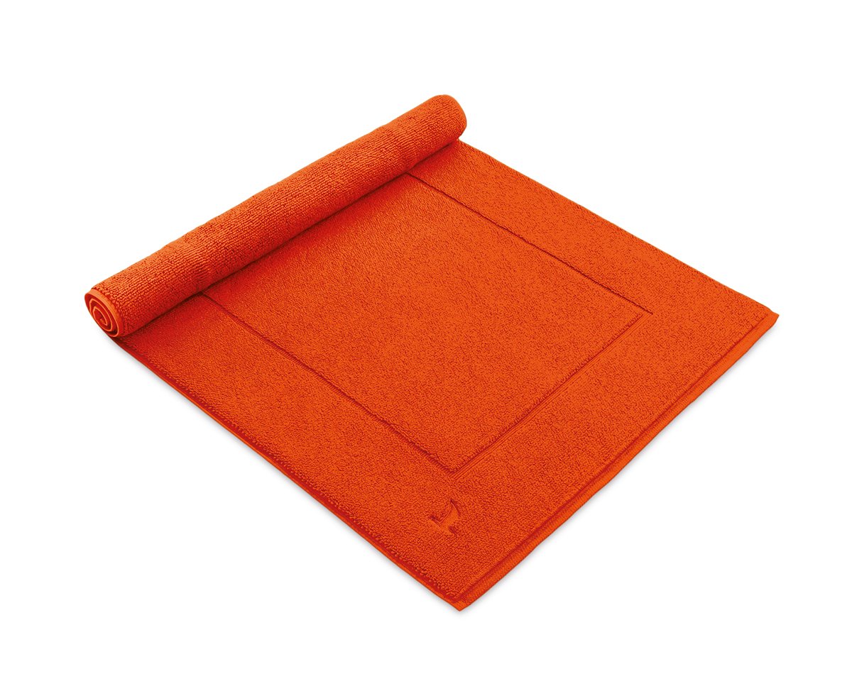 Möve Superwuschel Badteppich, Baumwolle, Rot Orange, 60.0 x 60.0 x 0.5 cm, 1 Einheiten