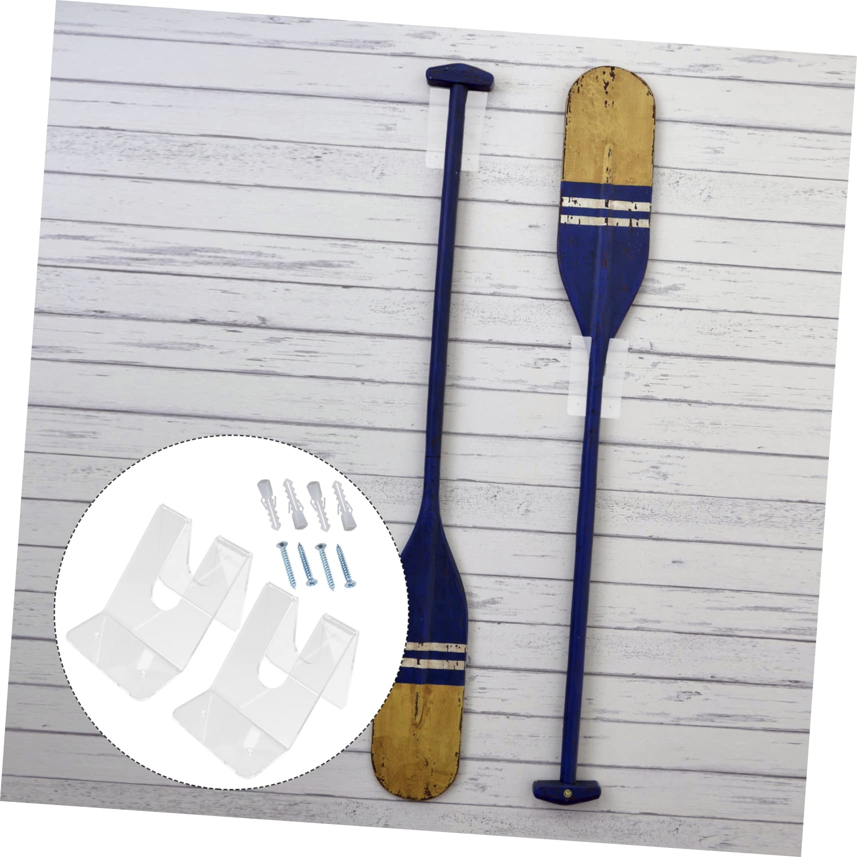 NAMOARLY Boat Oar Mount Kayak Tool Rack 2 Pack Canoe Paddle Holder Wall-Mounted Easy to Use