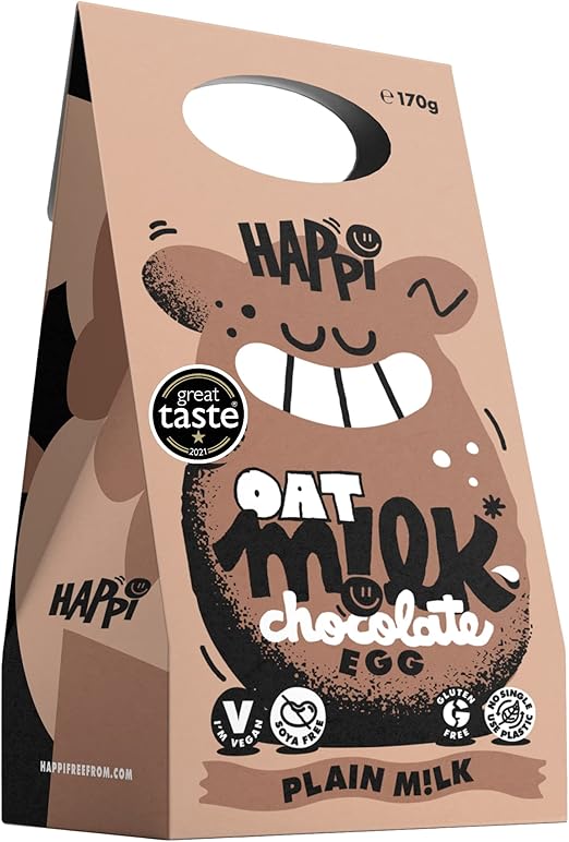 Happi 170g Oat Milk Vegan Easter Egg Vegan Easter Chocolate Gluten