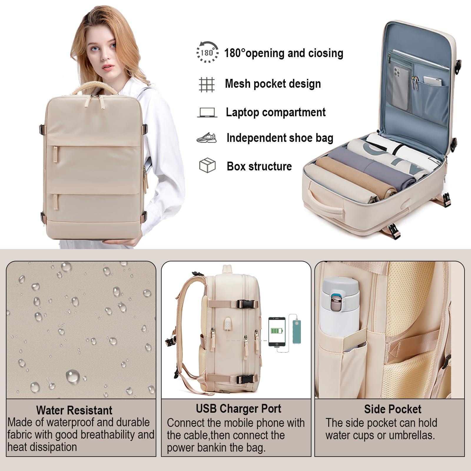 Sea Choice Backpack Underseat Cabin Bag 15 Inch Laptop