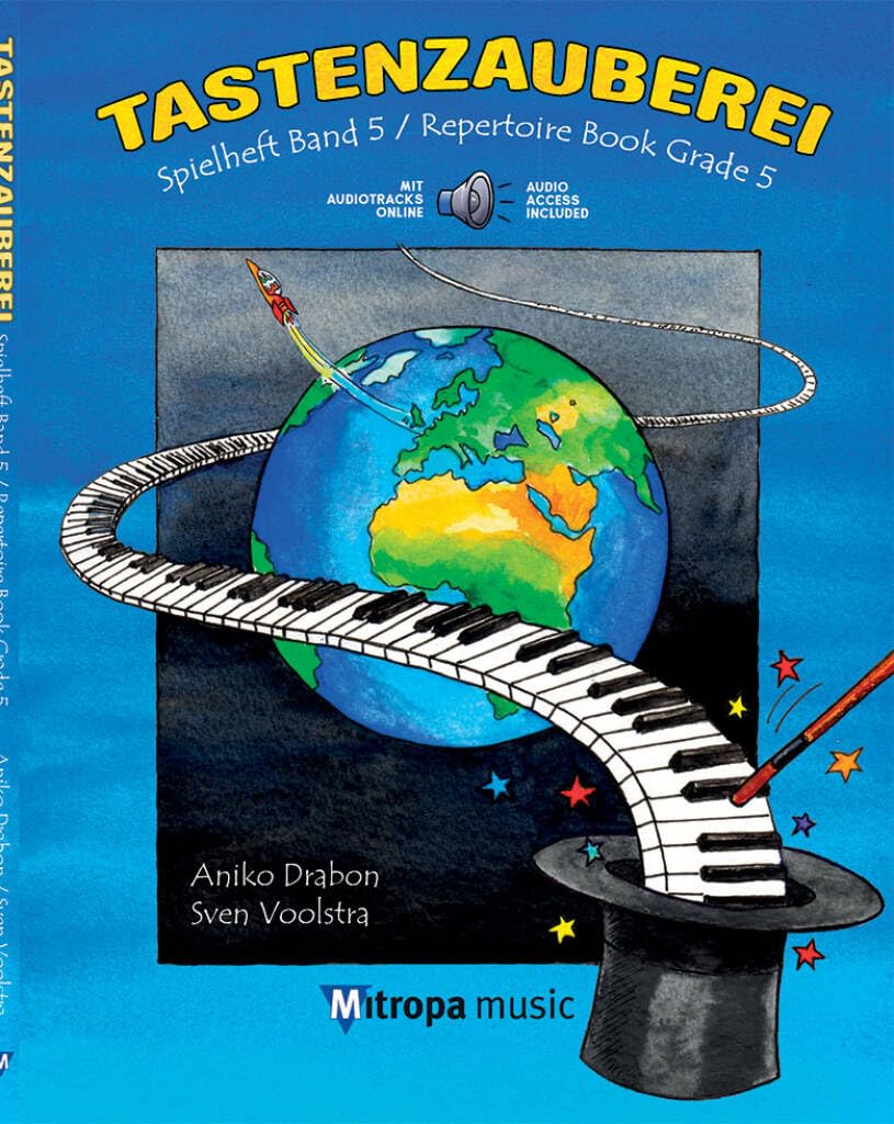 Tastenzauberei Spielheft Band 5 | Klavierschule | Aniko Drabon | Mitropa musik | ISBN 9789043145961 + Soundman Notenheft + 2 Pianobleistifte