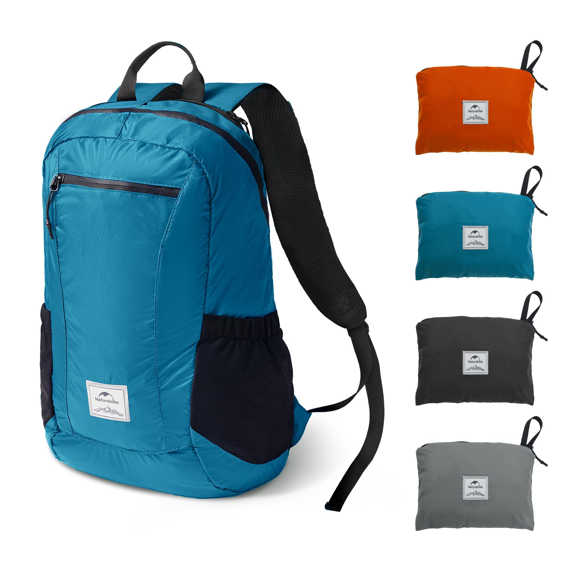 Naturehike 25L Packable Backpack - 230g Ultra Lightweight Foldable Daypack, PU2000mm Waterproof 30D Nylon Compact Hiking Rucksack for Travel, Cycling & Hiking(Blue) — image 1