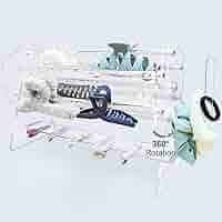 NICENEEDED Acryl Clips Organizer - Drehbarer Haarklammern-Ständer