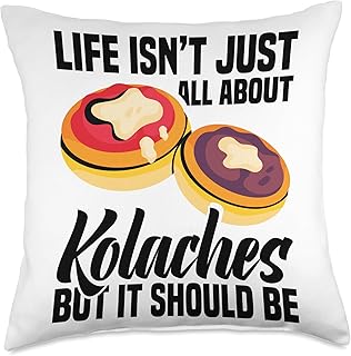 Czech Food Kolache Pastry Kolache Sausage Kolaches Throw Pillow