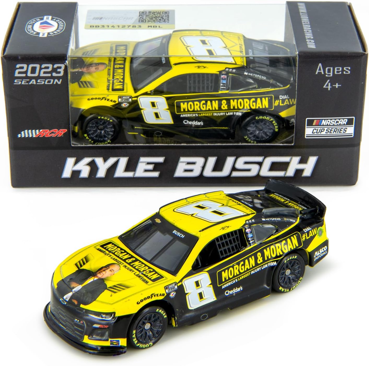 Lionel Racing Kyle Busch 2023 Morgan & Morgan Diecast Car 1:64 Scale