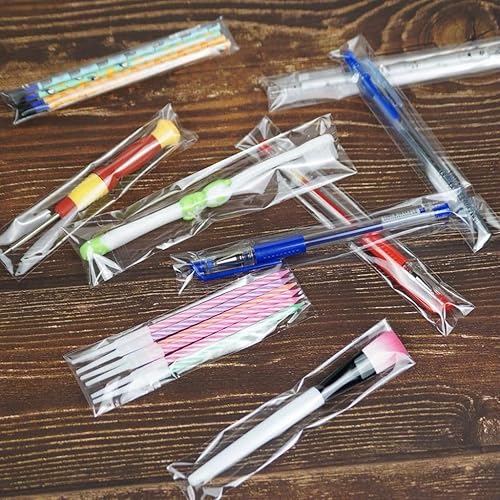 Miniatura 7 de FUNNYARD Bolsas de pretzel, 200 bolsas de pretzel con nudo transparente, de 2 x 11 pulgadas, autoadhesivas, bolsas de celofán, bolsas planas para