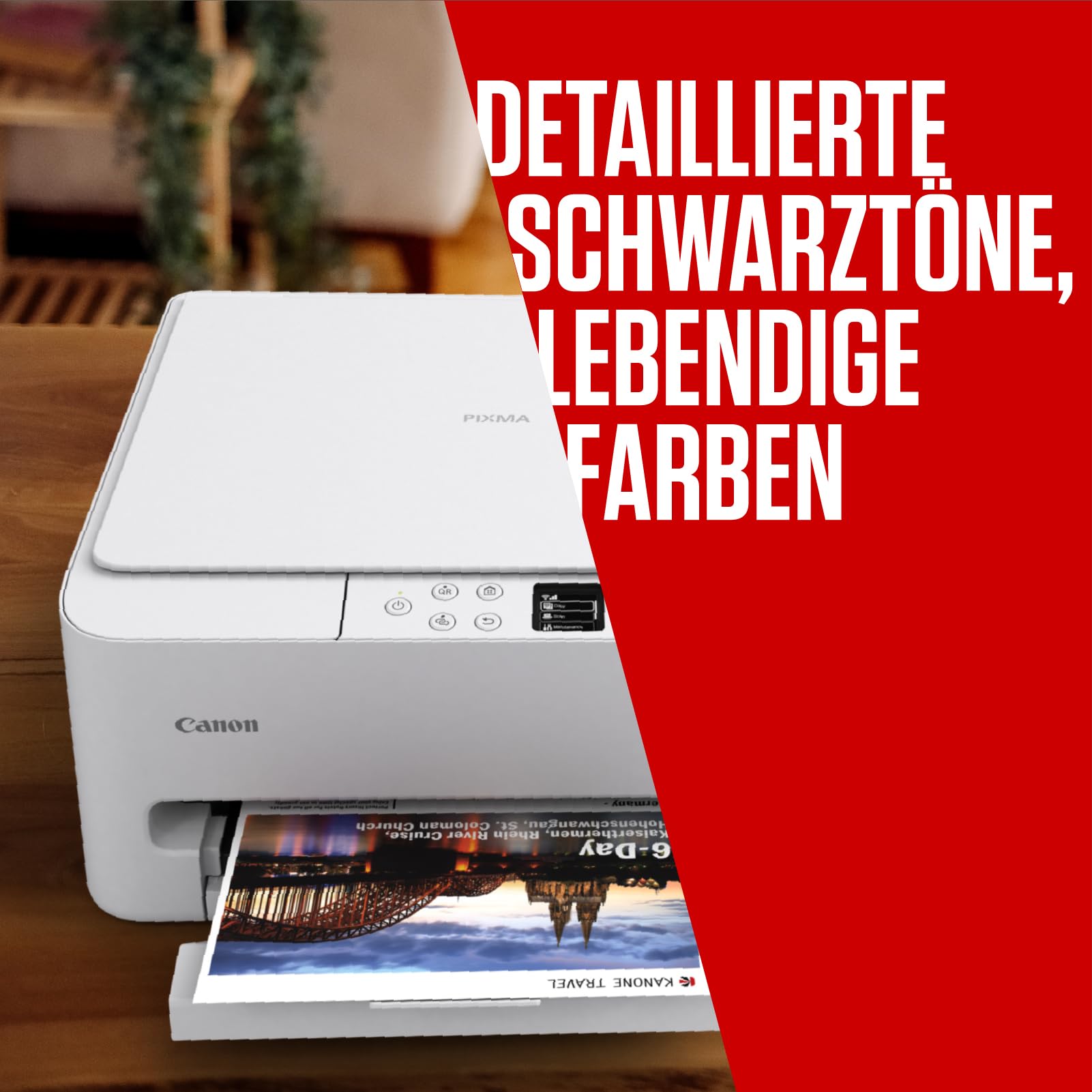 Canon Tintenpatrone – PG‑595XL / CL-586XL Original Druckerpatrone, 2er-Pack (1x Schwarz, 1x Farbe) + 50 Blatt 4x6-Fotopapier GP-501