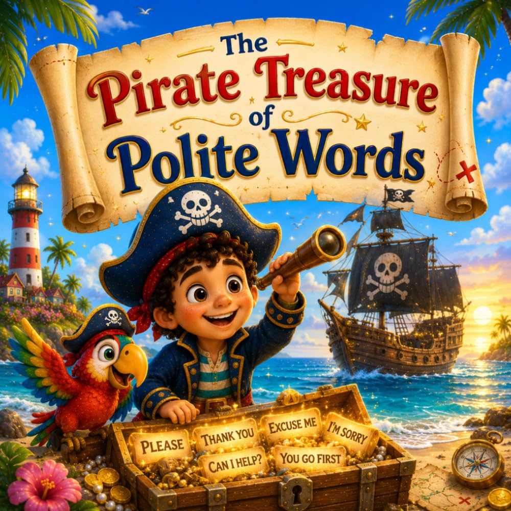 The Pirate Treasure of Polite Words: A Children's Picture Book About Good Manners, Kindness, and the Greatest Treasure of All (The Captain Finn Adventures)